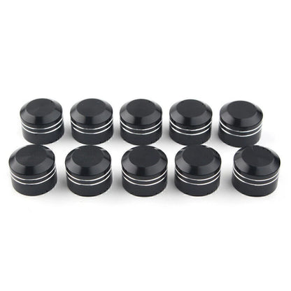 10pcs Black CNC Inner 11mm Motorcycle Bolt Topper Caps for Harley