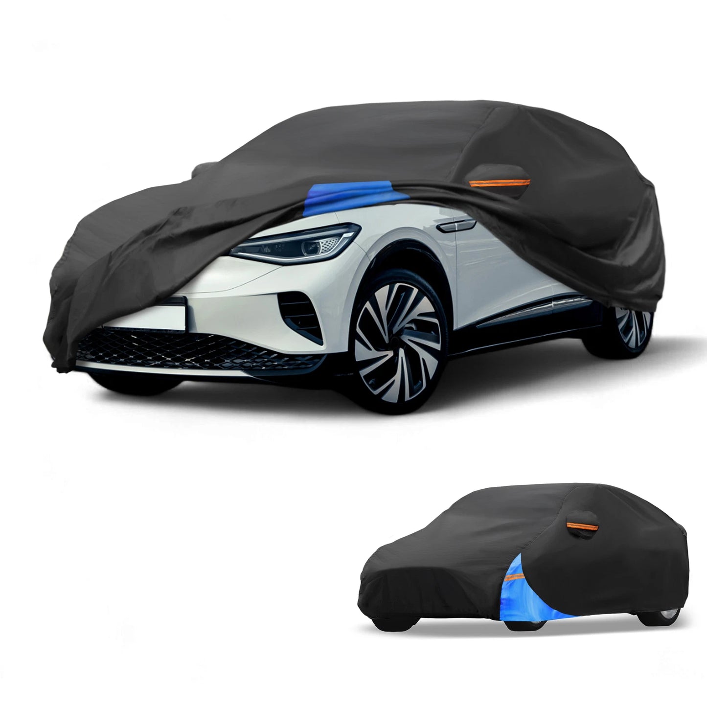 Car Cover Waterproof for VW ID.4 (2022–2024) 210D-PU Black Blue