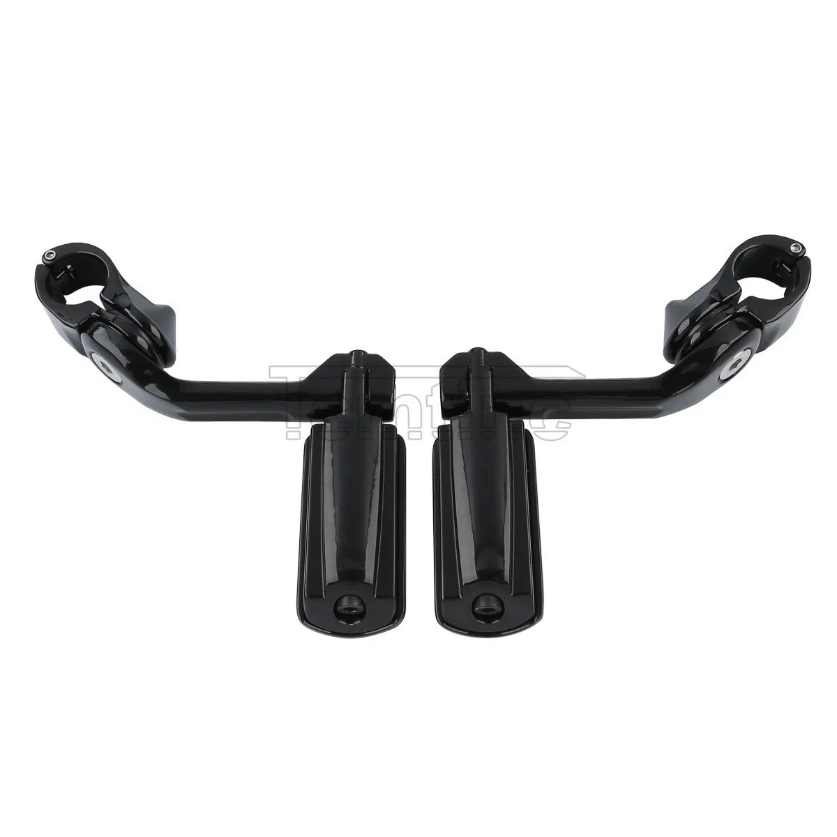 1 1/4" 32mm Black Angled Highway Foot Peg Mount for Harley