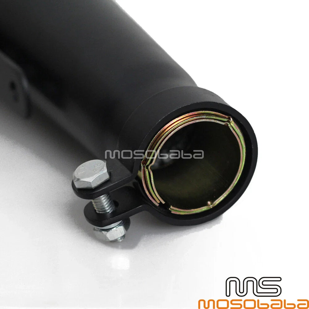 18" Reverse Cone Shorty Exhaust Muffler Pipes for Cafe Racer