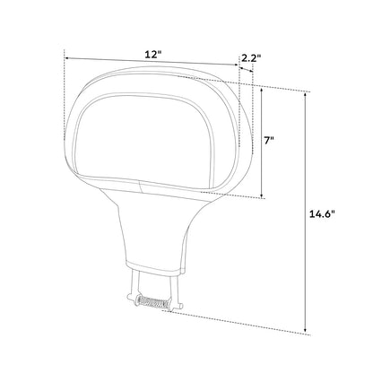 Backrest Pad for Harley Touring Electra Street Road King Glide
