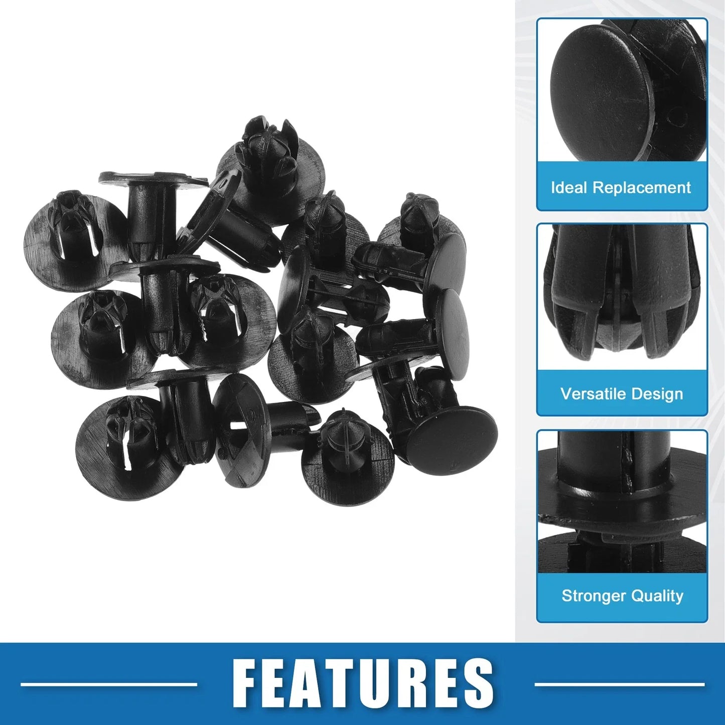 10 x Push-Type Retainer Clips for Hyundai Accent (2010-2017)
