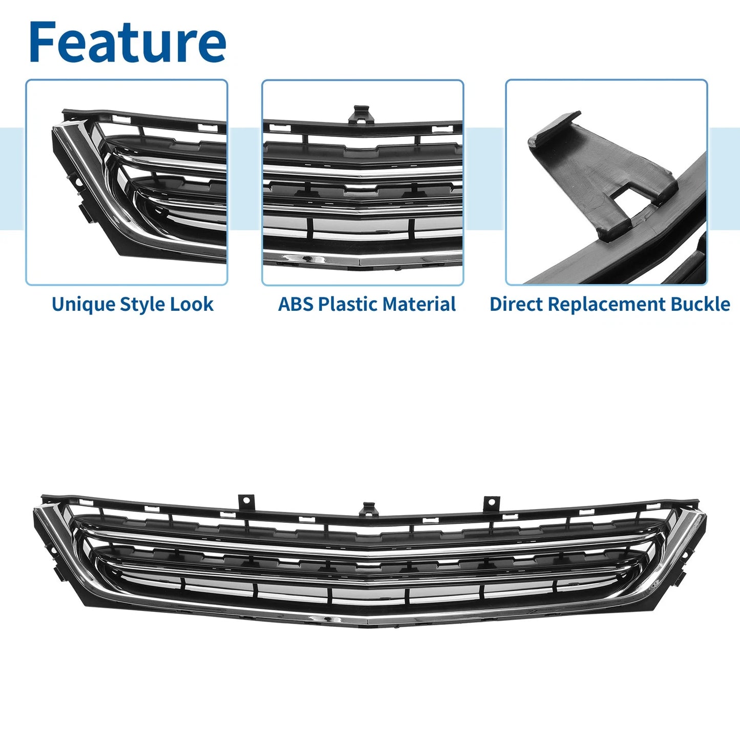 Front Lower Bumper Grille for Chevrolet Impala (Chrome, Silver, Black)