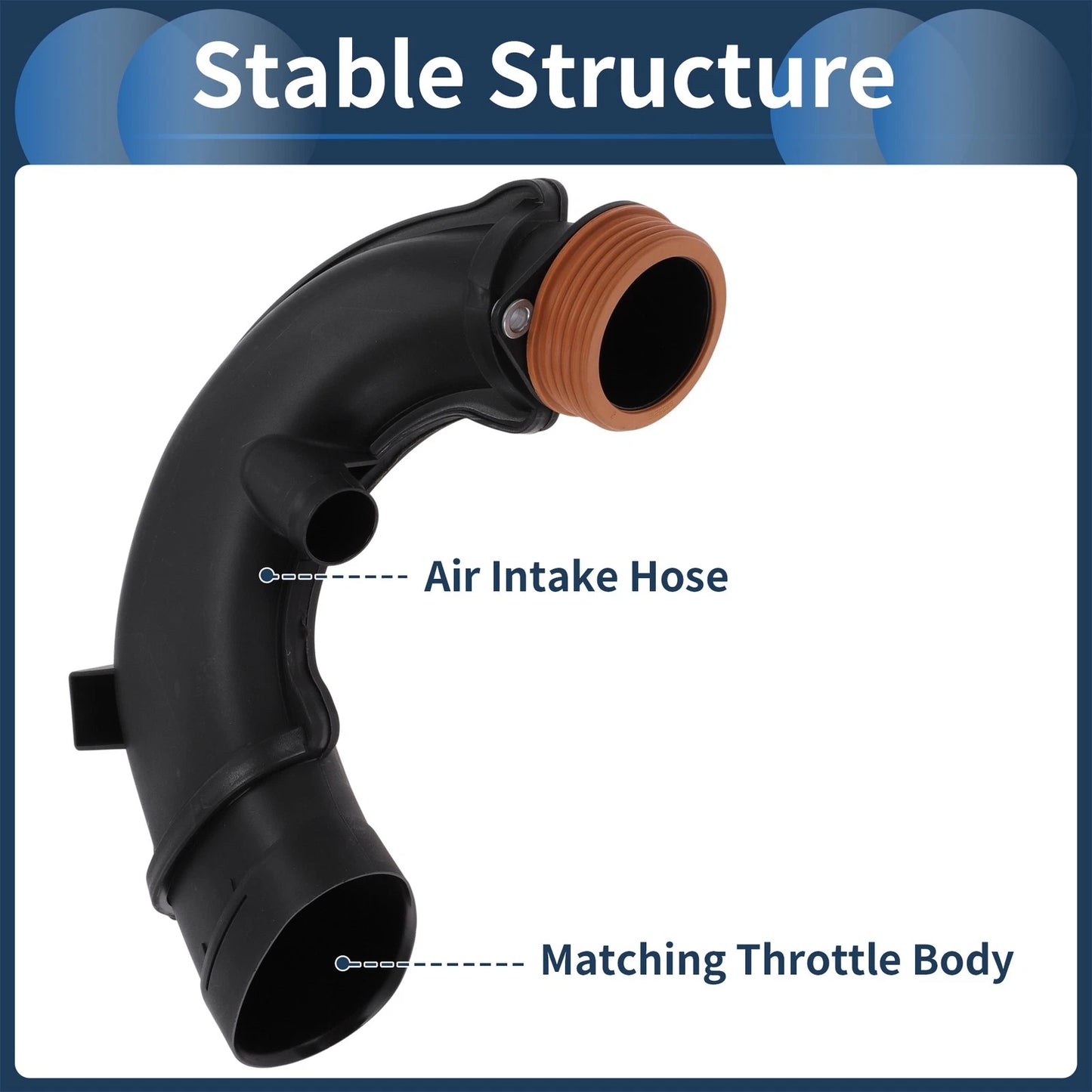 Engine Air Intake Hose for BMW 5 6 7 Series X5 X6 E70 E71 (No. 13717577452)