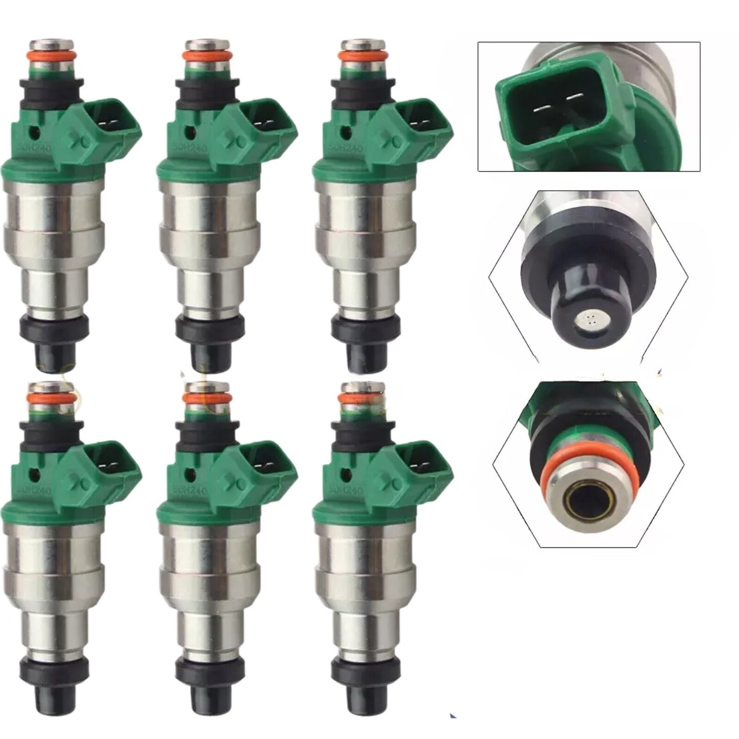 Set of 6 Fuel Injectors for Mitsubishi Montero (1994–1996) 3.5L V6