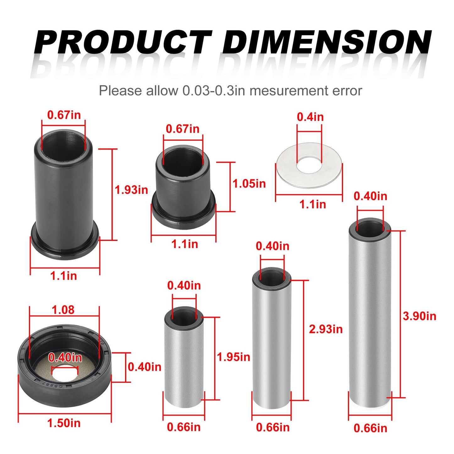Rear A-Arm Bushing Kit for Suzuki King Quad (2005–2010)