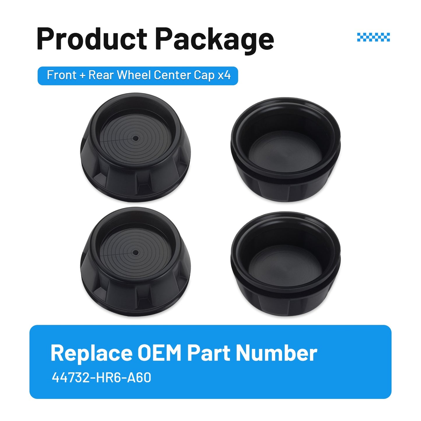 Set of 4 Wheel Center Caps for Honda Talon 1000 (2019–2023)