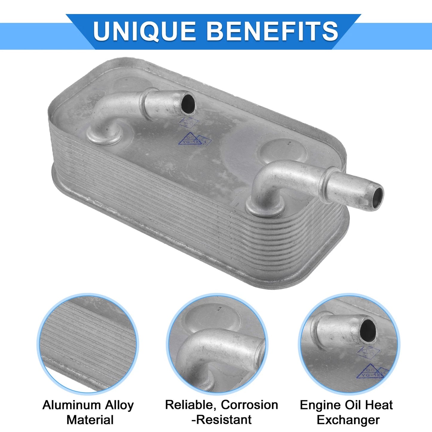 Engine Oil Cooler with Seals for BMW 325Ci 330Ci (2001–2006) No. 17227505826