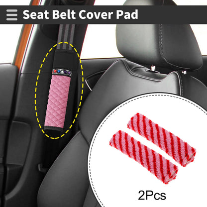 Set of 2 Seat Belt Cover Pads for Universal Fit (24cm)