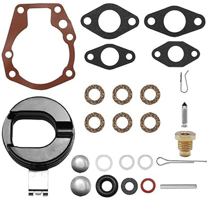 2X Carb Kit with Float for Johnson Evinrude Outboard (Fits Various Models)