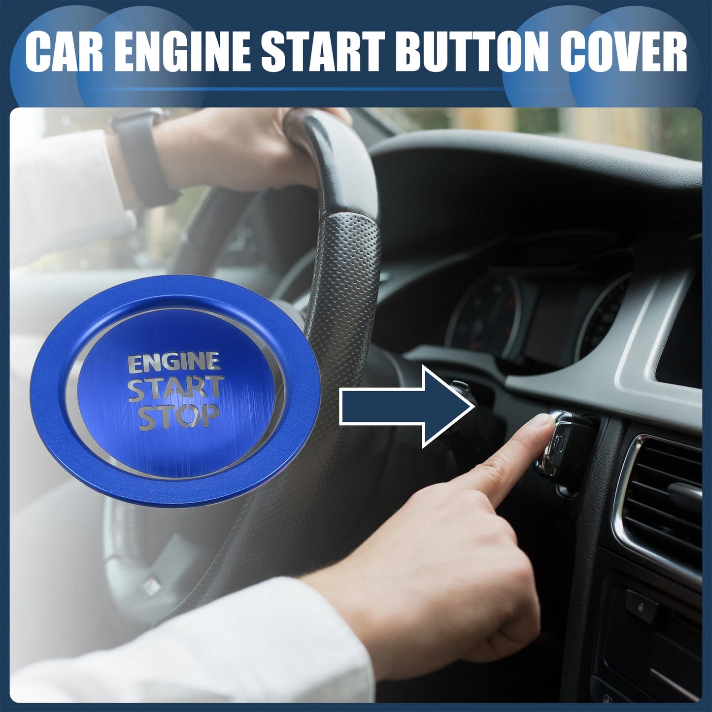 Engine Start Stop Button Cover Set for Toyota Alphard 30 Series (2015–2020)