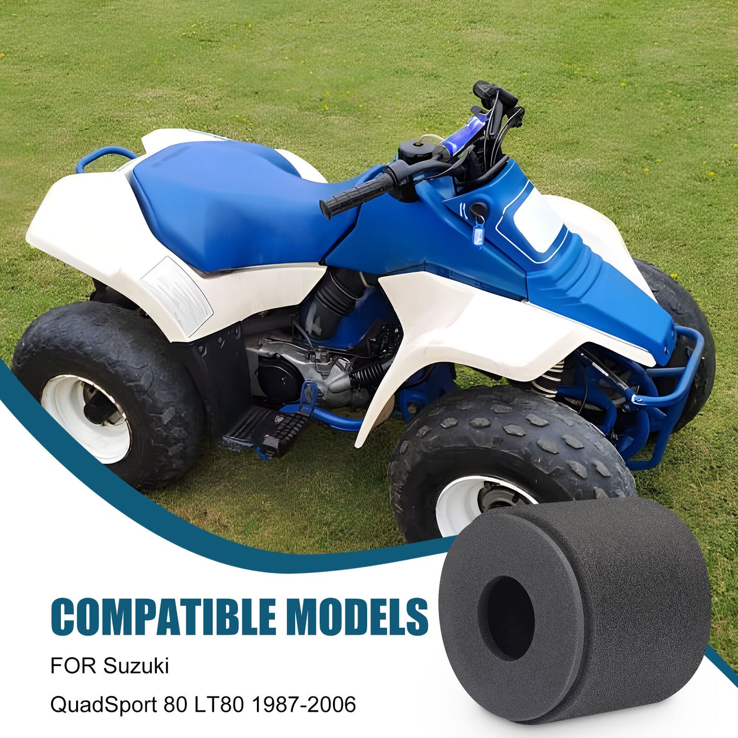 Air Filter Cleaner for Suzuki QuadSport 80 LT80 (1987–2006)