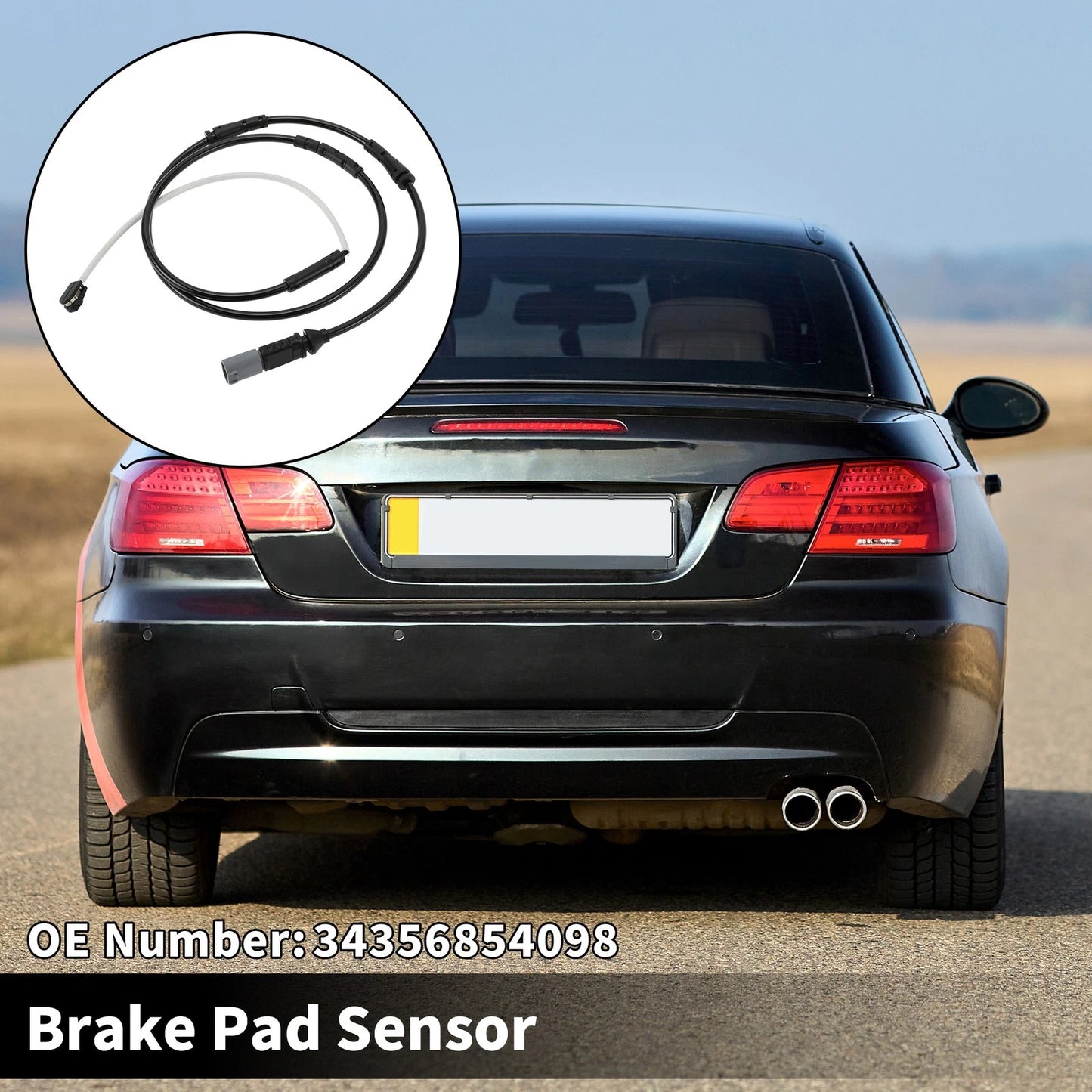 1pc Brake Pad Wear Sensor for Rolls Royce Ghost Wraith Dawn (2012–2019) No.34356854098