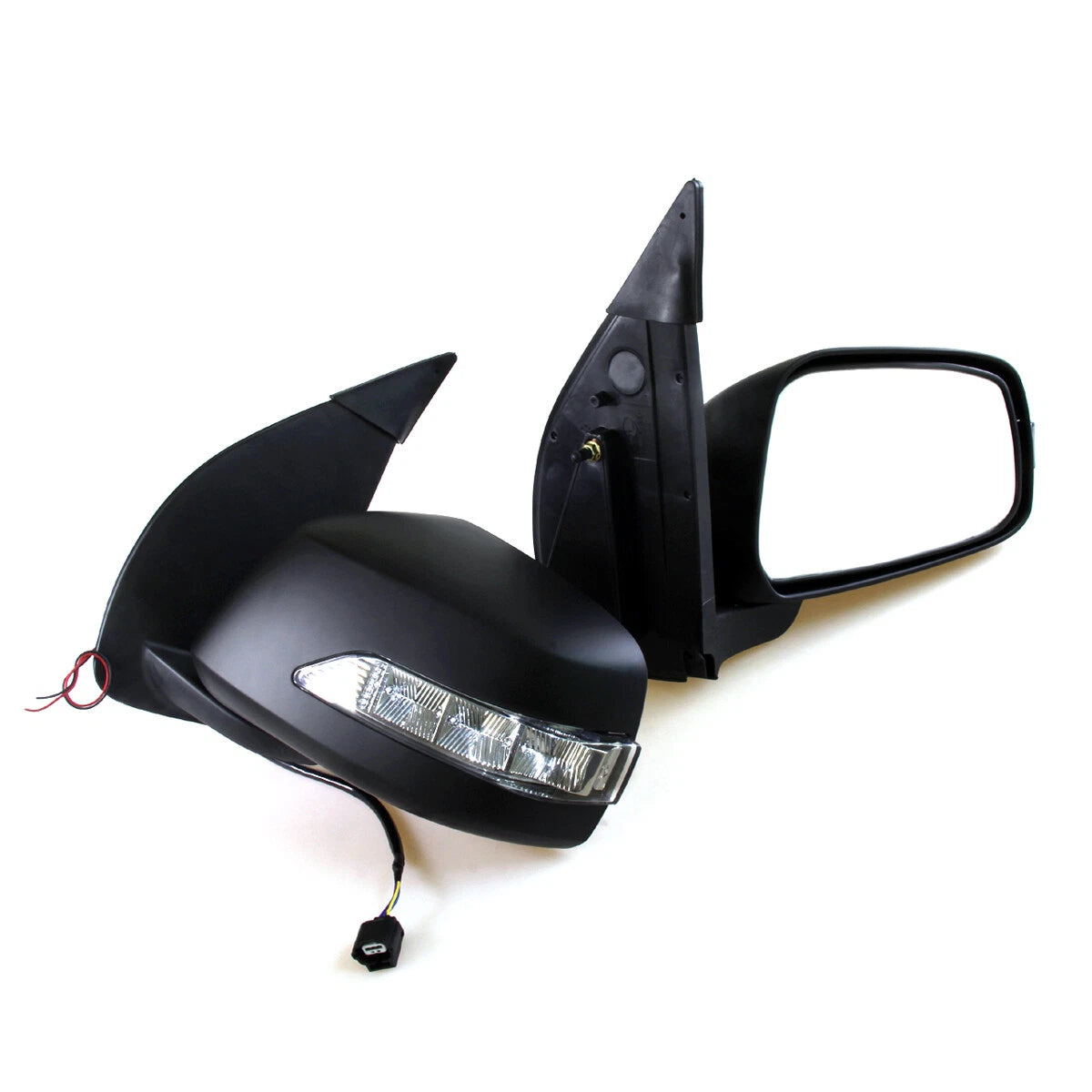 Black Electric Door Mirror w/ LED for Nissan Navara/Frontier/Pathfinder 2005-2015