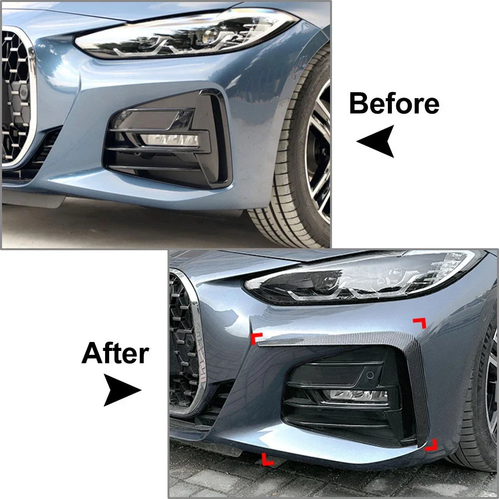 Carbon Front Bumper Lip Spoiler for BMW 4 Series G22 G23 M Sport (2020-23)