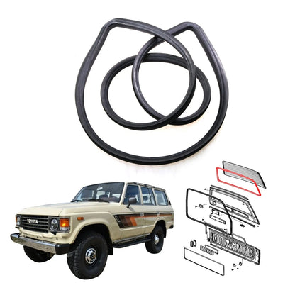 Back Door Glass Weatherstrip for Toyota Land Cruiser FJ60 (1980–1987)