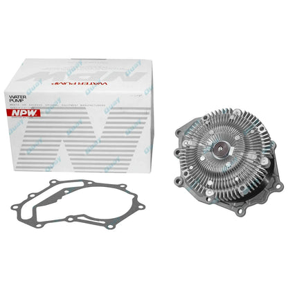 NPW Water Pump + Fan Clutch for Nissan Patrol GU Y61 2000-1/07 ZD30 3.0 Diesel