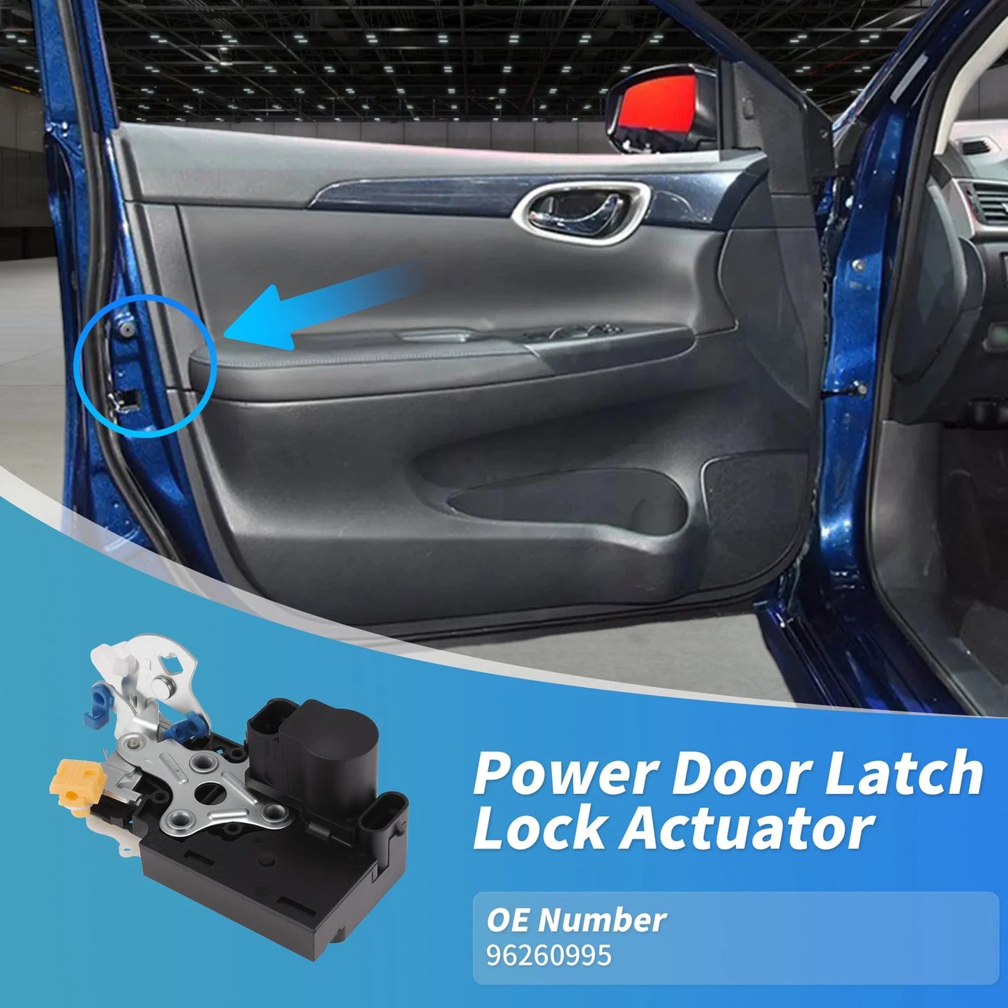 Rear Left Power Door Lock Actuator for Chevrolet Aveo (2004–2011) 96260995