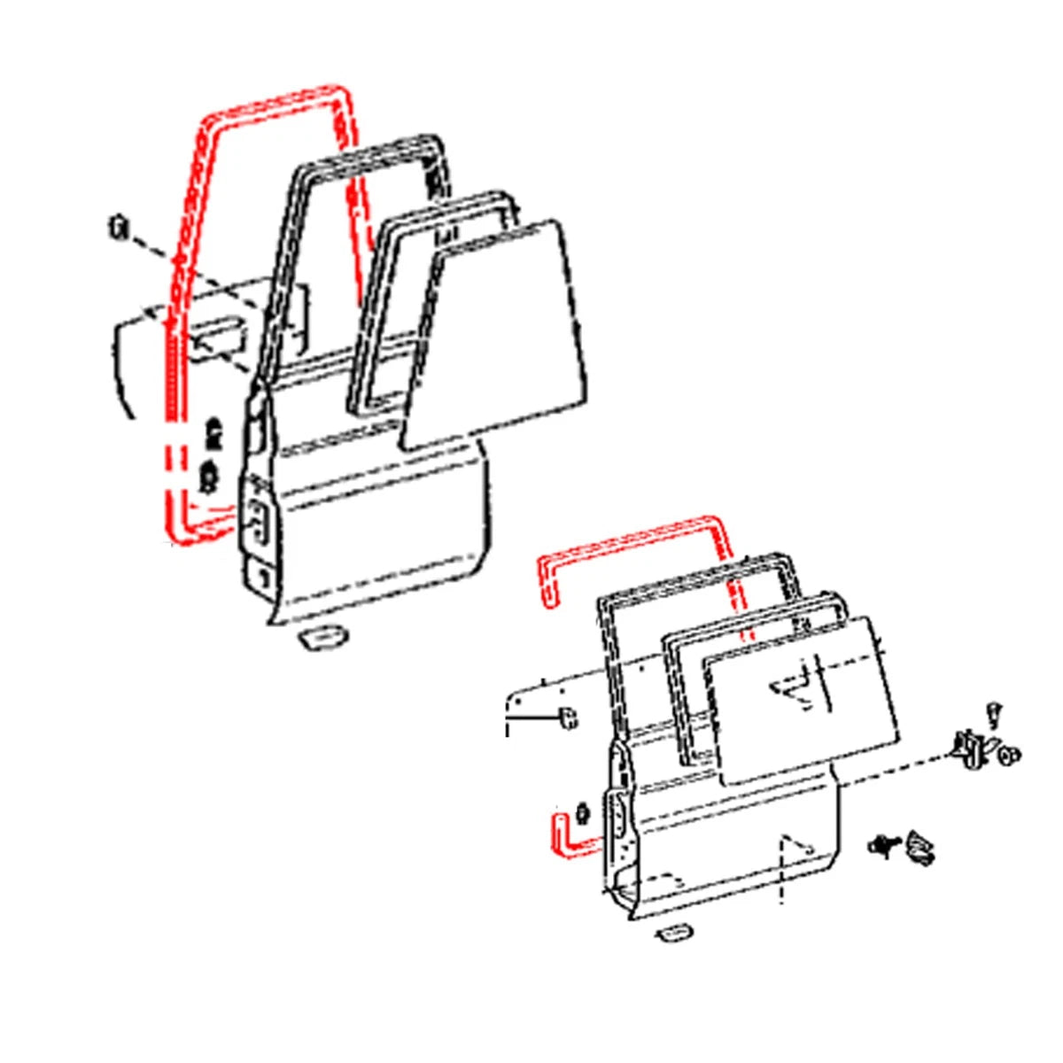 Weatherstrip Seal for Toyota Land Cruiser FJ71 FZJ71 HZJ74 VDJ76 (1990–2021)