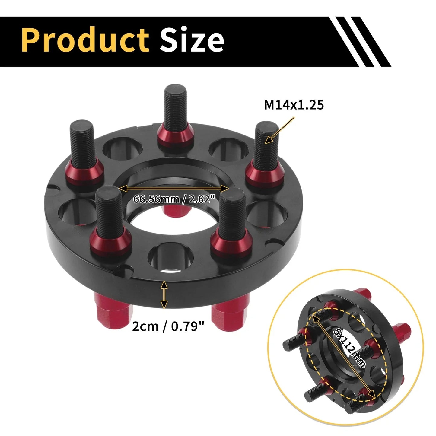 Wheel Spacers 5x112mm 66.56mm M14x1.25 for BMW Z4 (G29)
