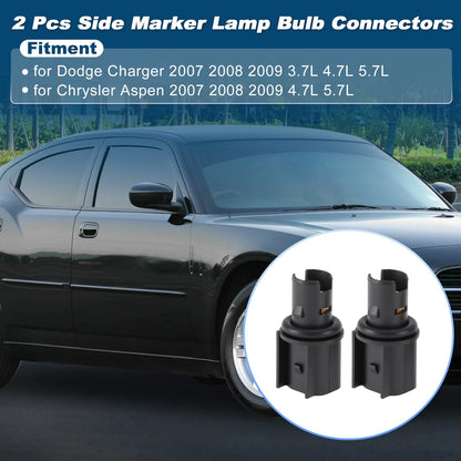 2X Side Marker Light Sockets for Dodge Charger (2007–2009) & Chrysler Aspen