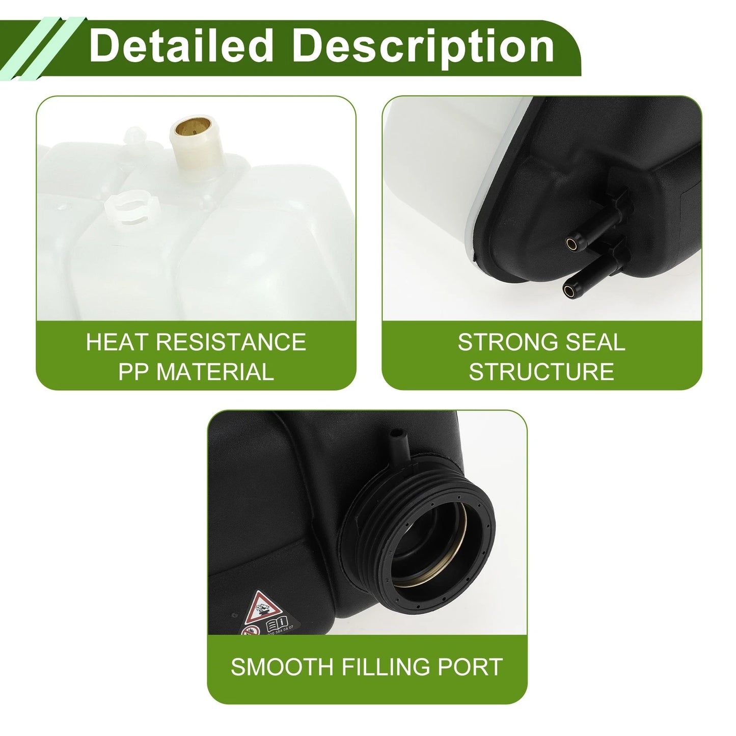 Coolant Expansion Recovery Overflow Tank No. 2205000049 for Mercedes-Benz CL500 (2000–2006)
