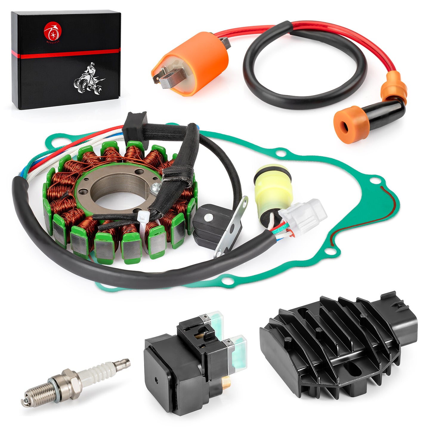 Stator & Relay Ignition Coil Gasket Kit for Yamaha Big Bear 250 (1987–1999)