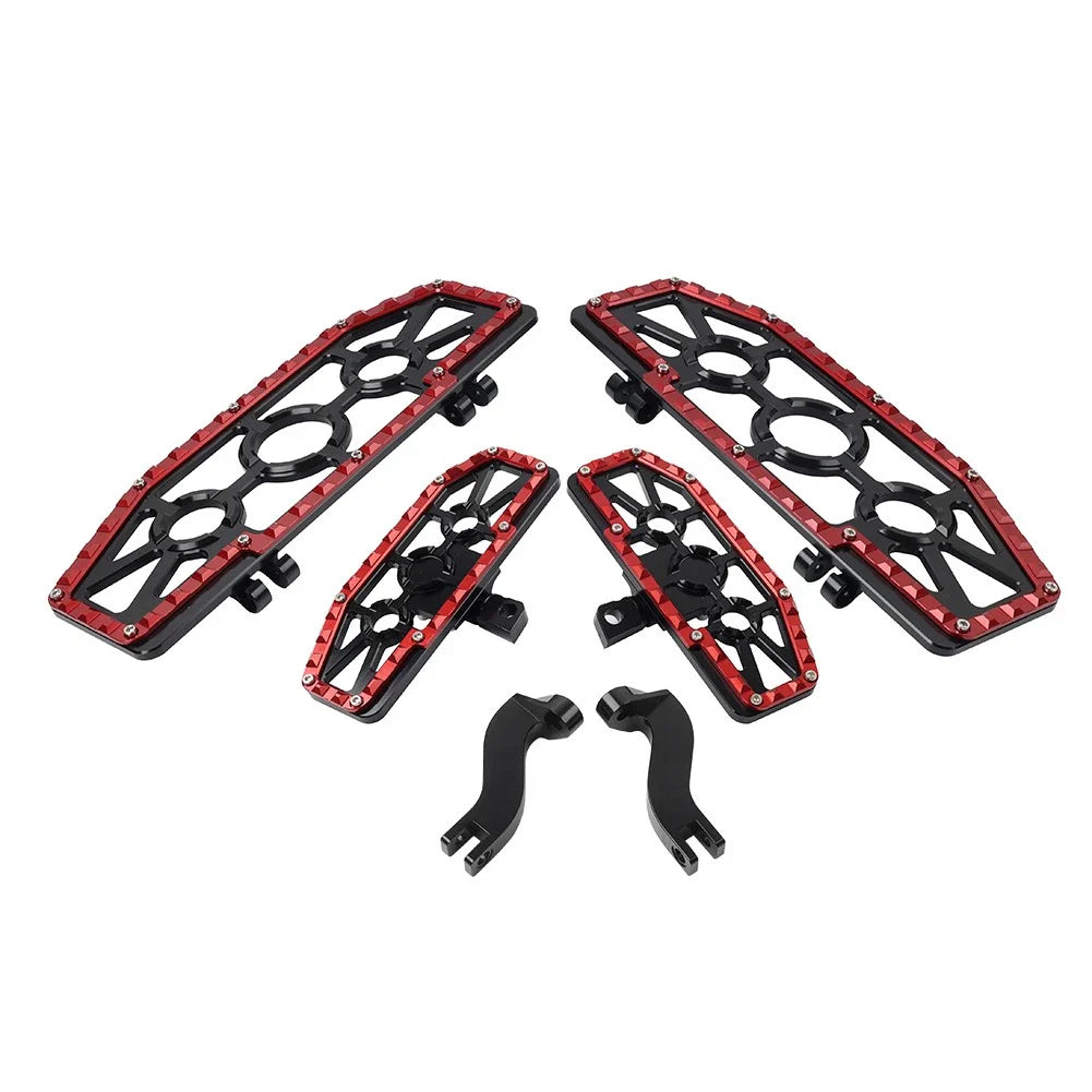 Front Floorboard & Rear Foot Pegs with Mounts for Harley Touring (93-23)
