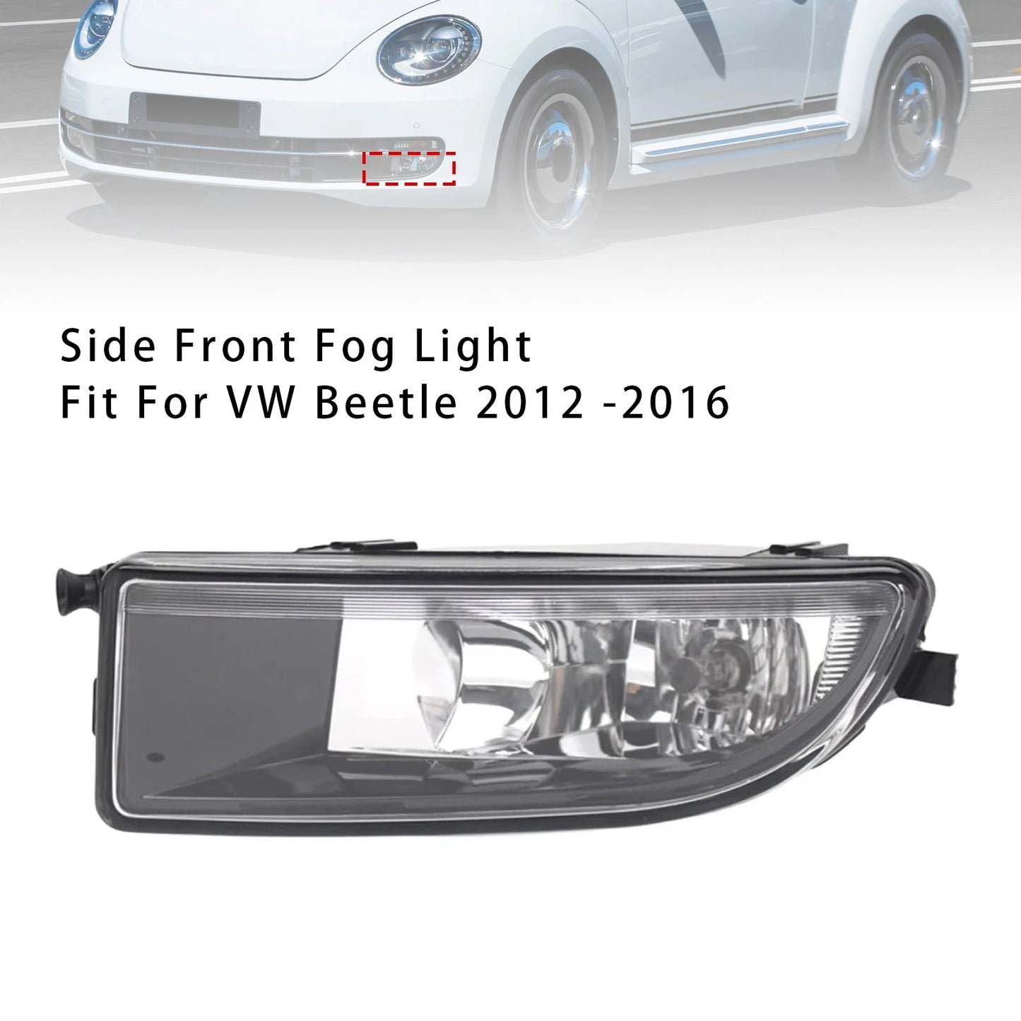 Front Left Fog Light with Bulb for VW Beetle (2012–2016) 5C5941699A