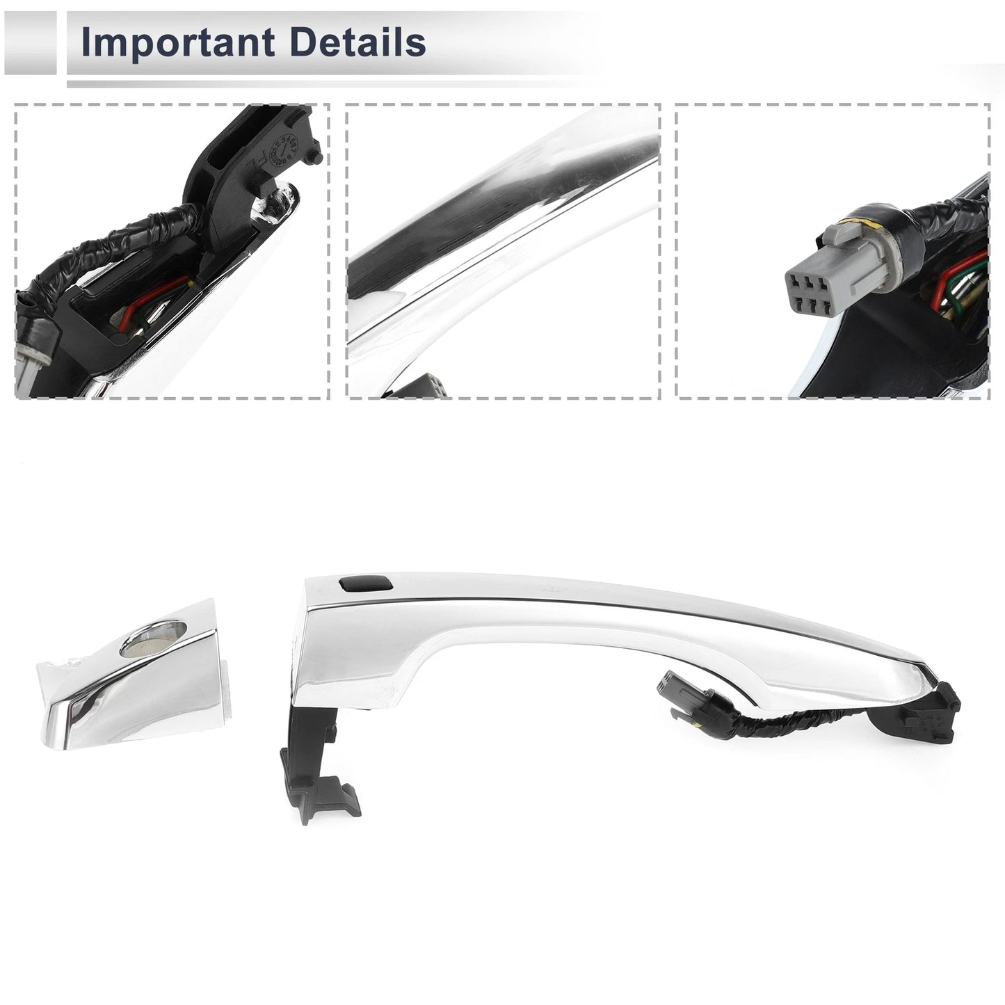 Front Left Door Handle for Hyundai Tucson (2016–2020) No. 82651D3710
