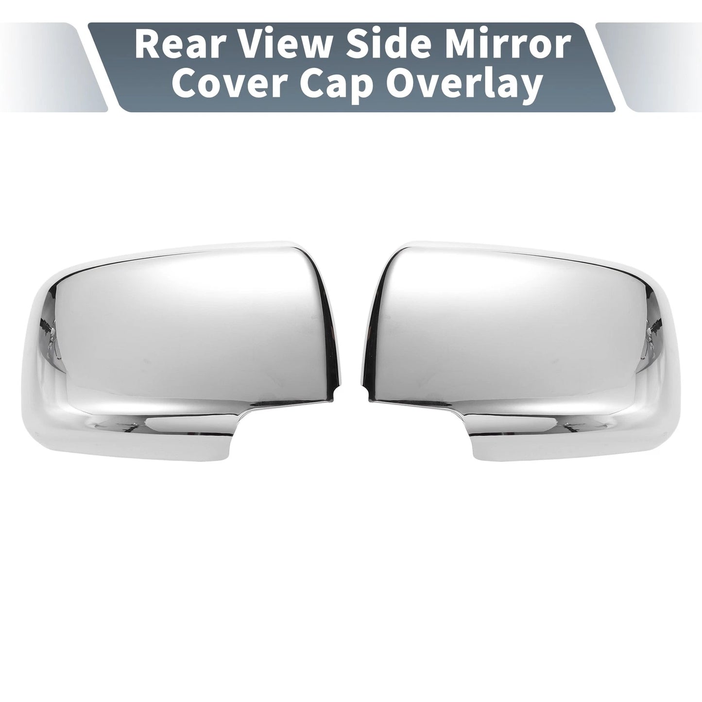 Pair Chrome Plated Rearview Mirror Cover Overlay for Nissan X-Trail Rogue (2008–2013)