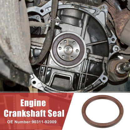 2X Engine Crankshaft Seal No. 90311-92009 for Lexus ES350 (2007–2023) Rubber