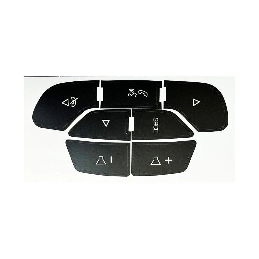 Steering Wheel Navigation Radio Button Sticker Decal for Chevy Silverado 1500