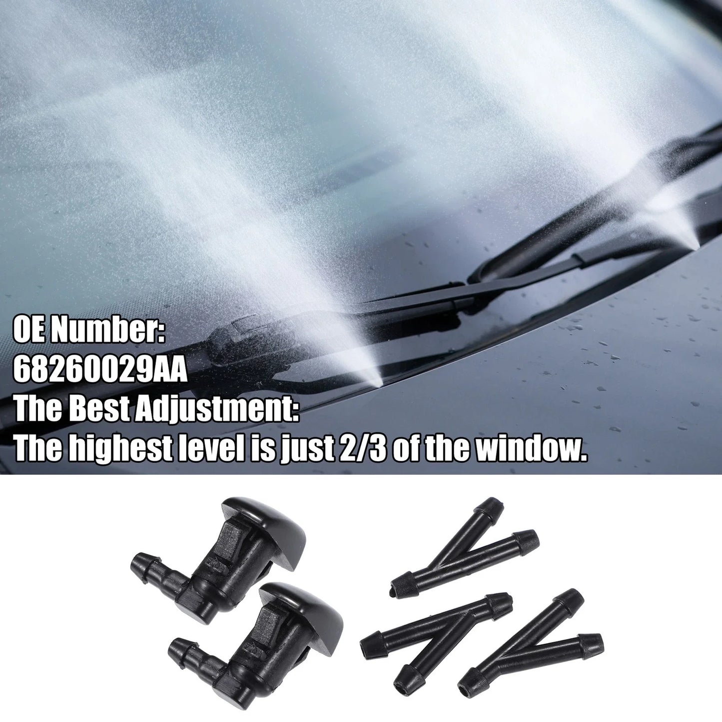Car Windshield Washer Nozzle Set for Chrysler 300 (2005-2010)