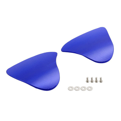CNC Blue Mirror Caps for Yamaha YZF R1 R1M (2020–2024)