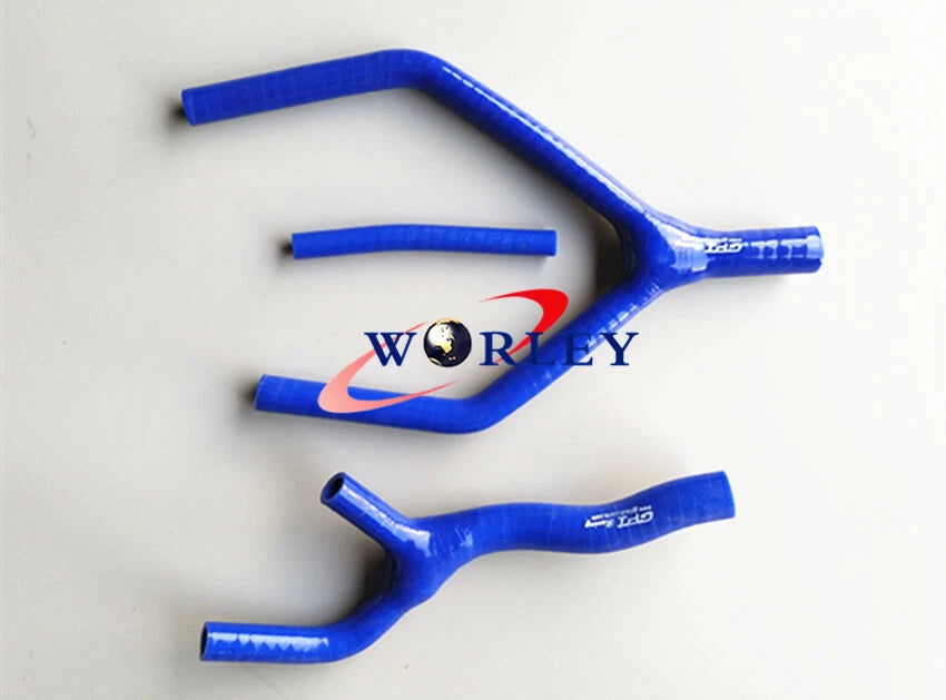 Blue Silicone Radiator Hose for Yamaha YZ125 (1989–1992)