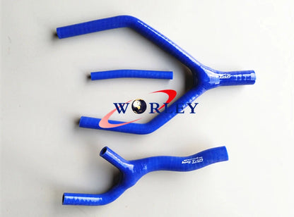 Blue Silicone Radiator Hose for Yamaha YZ125 (1989–1992)