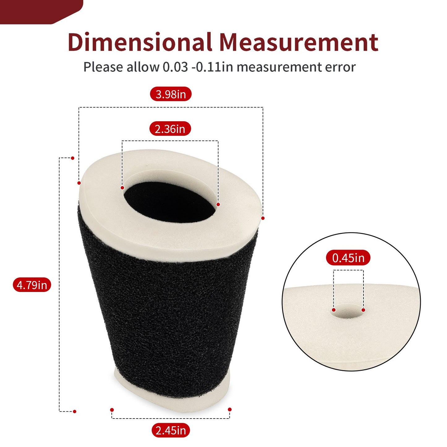 Air Filter for Yamaha Big Wheel BW200 BW200E (1986–1988)