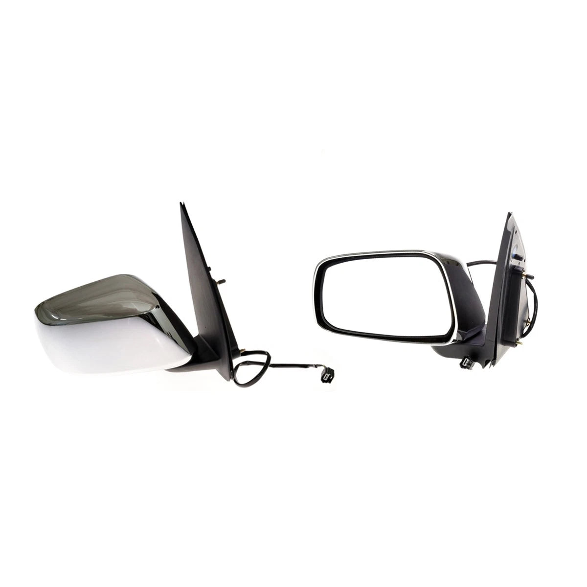 Chrome Electric Door Mirror Pair for Nissan Navara Frontier D40 (2005–2015)