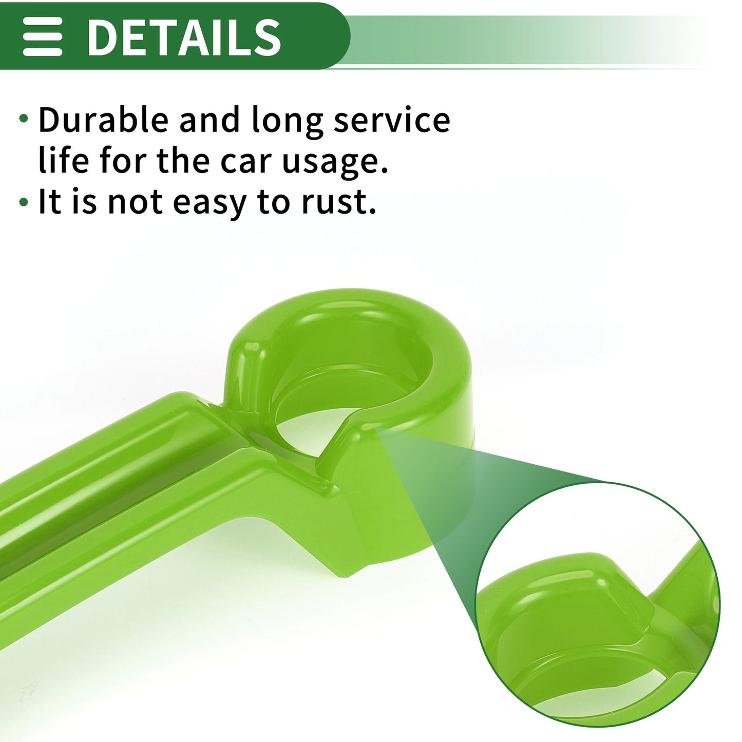 Set of 2 Exterior Door Handle Covers for Jeep Wrangler JK (2007–2017) ABS Green