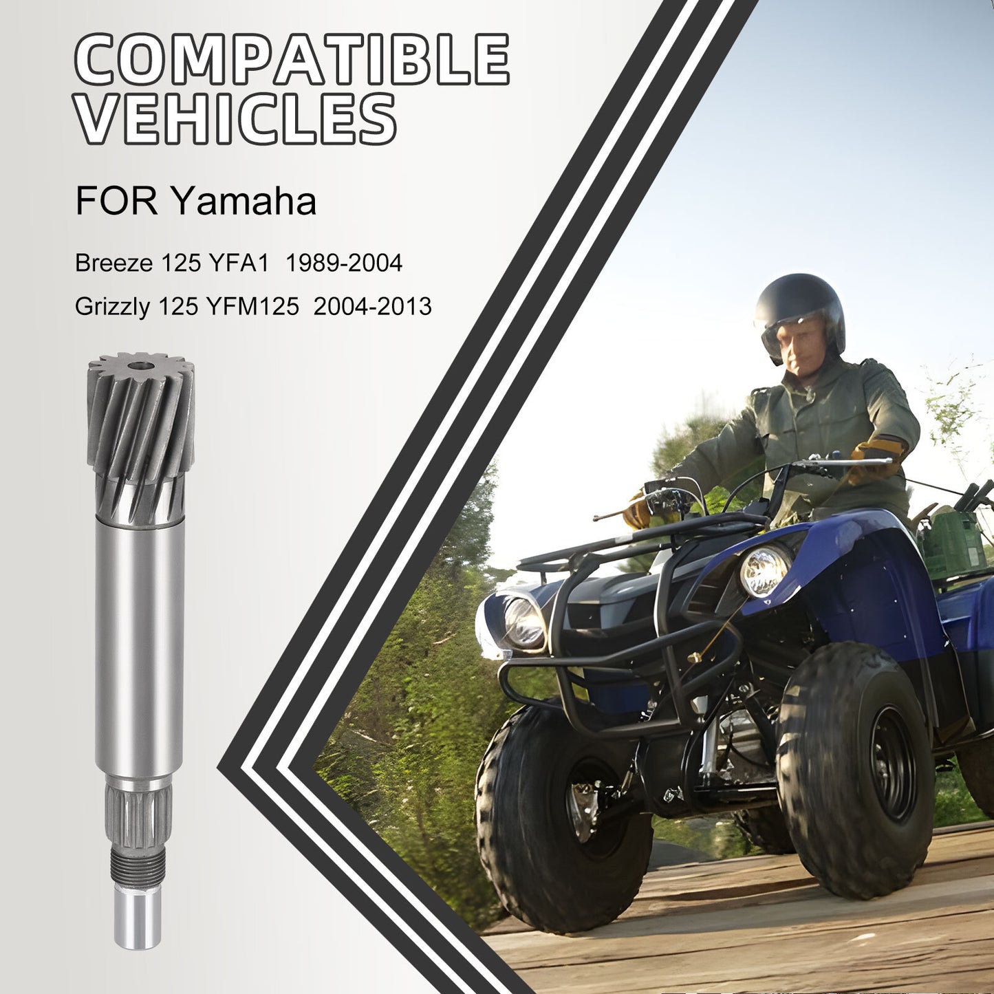 Transmission Drive Gear Shaft for Yamaha Grizzly 125 (2004–2013)
