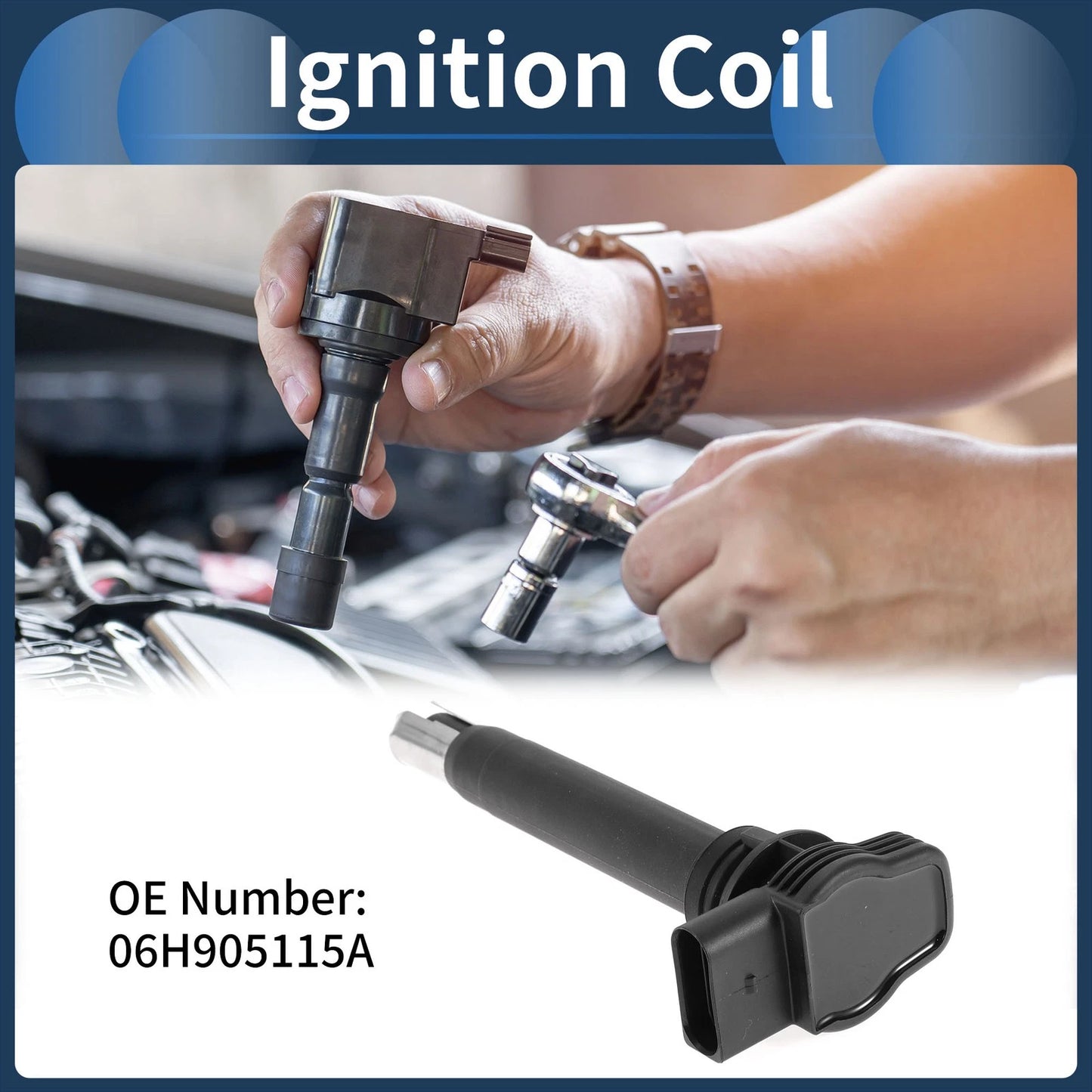 Ignition Coil Pack 06H905115A for Volkswagen Beetle (2006–2014)