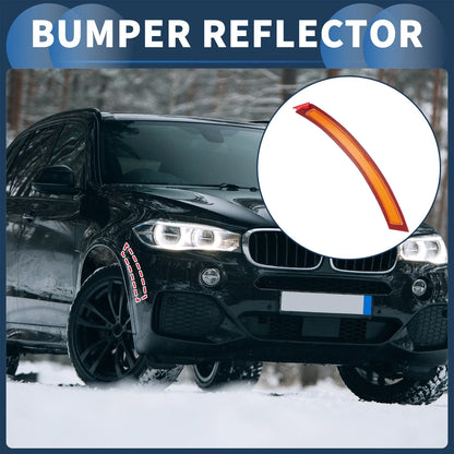 1x Bumper Reflector for BMW X5 Front Right Red Yellow (2014-2018)