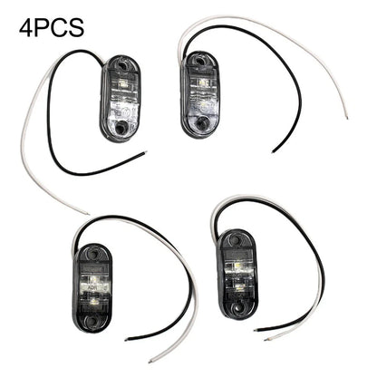 2 x Led Light Oval Clearance Trailer Side Marker Tail Lamp 12V-24V DC for Car Truck