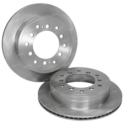 2 Rear Disc Brake Rotors for Toyota Prado (2009–2020)
