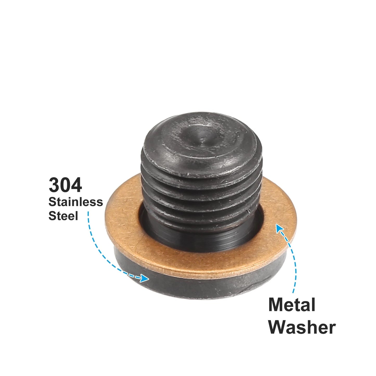 M14x1.5 Steel Engine Oil Drain Plug Screw for Audi A4 A6 Volkswagen