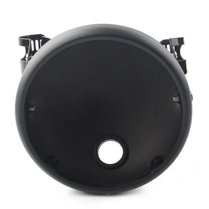 7" LED Headlight Shell w/ Bracket for Harley Motorcycle Matte Black