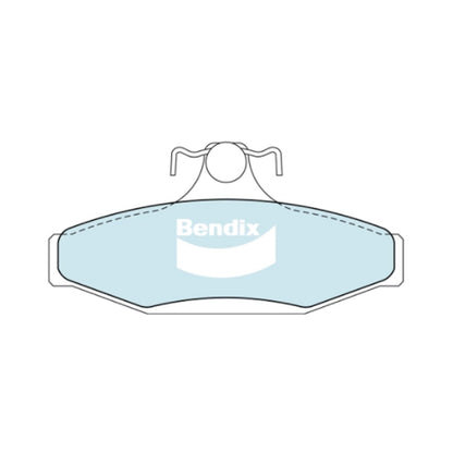 Set of 4 Heavy Duty Rear Disc Brake Pads for Ssangyong Musso (1996–1998)