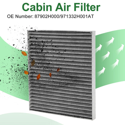 Cabin Air Filter No.87902H000 for Hyundai Accent III (MC) 2005–2010 1 Pc