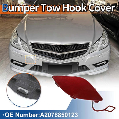Tow Hook Cover for Mercedes-Benz E350 (2010–2014) No.A2078850123 Red